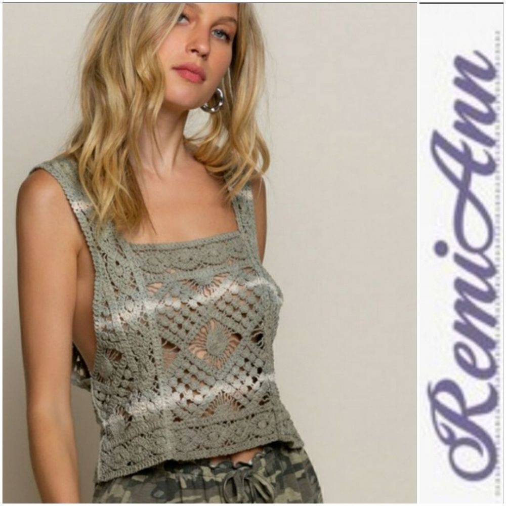 Open knit top